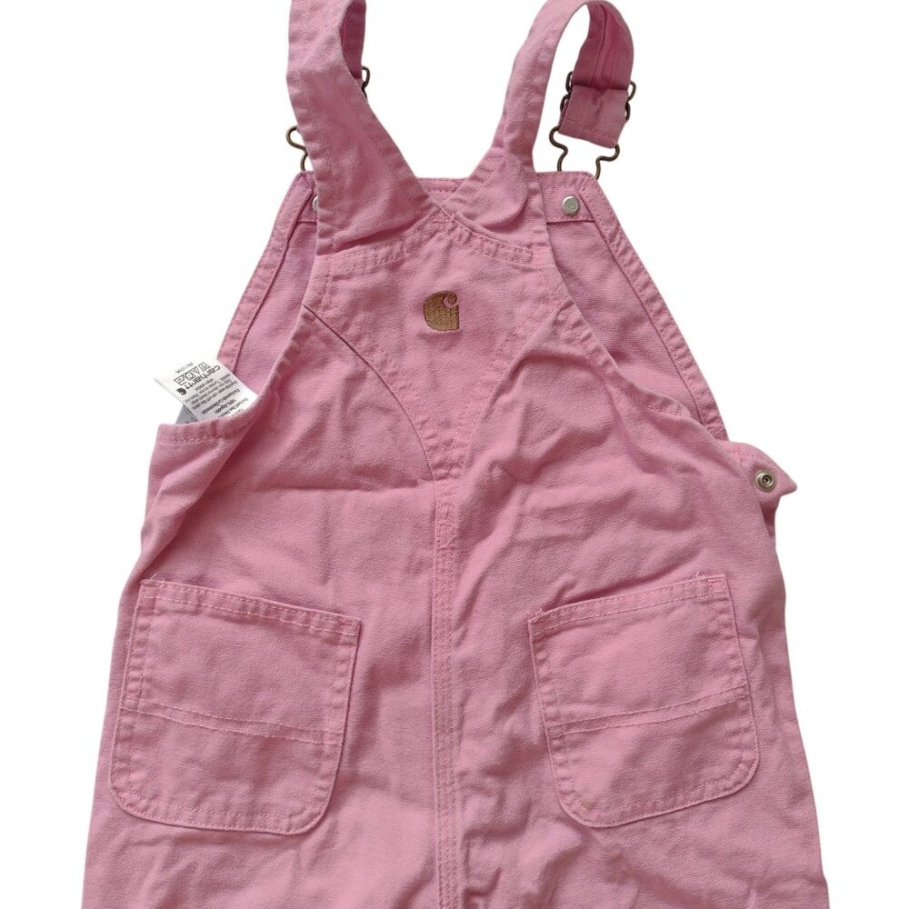 Carhartt Pink Toddler Overalls 3T w 3 Tees Outdoor Durable Workwear - Picture 7 of 13